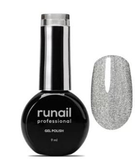 Гель-лак runail Gel Polish Cat's eye Silver, 9 мл №9771 ruNail