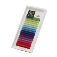 Палитра цветных ресниц BARBARA TRENDY D 0.10 10mm 16 линий