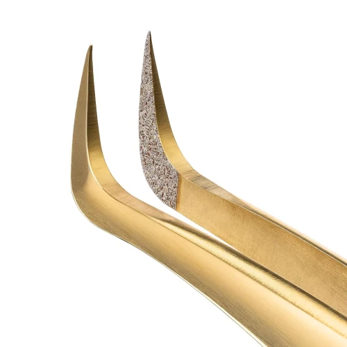 Сверхточный пинцет Barbara серия Gold Touch, тип "крючок"