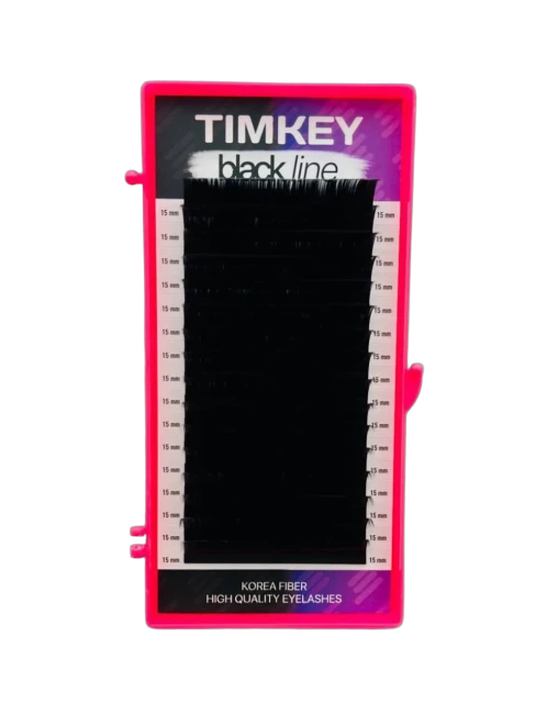 Черные ресницы Timkey MD 0.07 13mm 16 линий