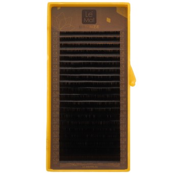 Ресницы коричневые Truffle Le Maitre "Bronze" 20 линий L 0.10 MIX 8-15 mm