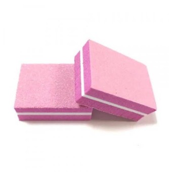 Мини-Баф для ногтей шлифовальный плоский, маленький, 25*25*10 мм (шт.)