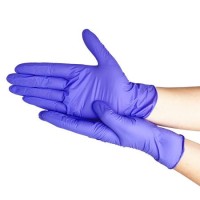 Перчатки нитриловые ELEGREEN фиолетовые размер L, 100 шт. (50 пар)