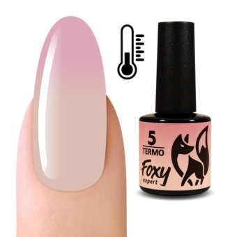 Гель-лак с термопереходом (Gel polish TERMO) #05, 8 ml, Foxy Expert Гель-лак с термопереходом (Gel polish TERMO) #05, 8 ml, Foxy Expert
