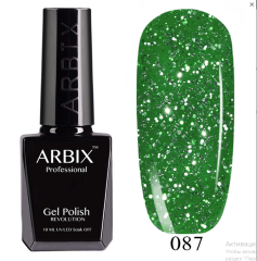 Гель-лак ARBIX (Арбикс) №087 Изумрудная Крошка, 10 мл