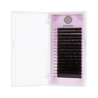 Ресницы Enigma цвет «Мокка» 0,10/L/14 mm (16 линий) Ресницы Enigma цвет «Мокка» 0,10/L/14 mm (16 линий)