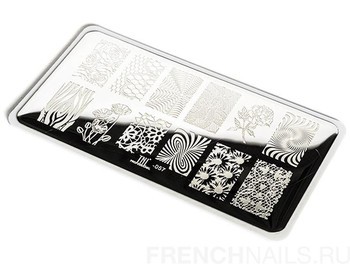 Пластина для стемпинга TNL Premium - цветы острова (8)