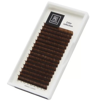 Тёмно-коричневые ресницы BARBARA МИКС D 0.07 7-15mm 16 линий