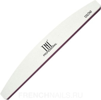 Пилка для ногтей "ромб" 240/240 улучшенное качество (белая) в индив. упаковке TNL