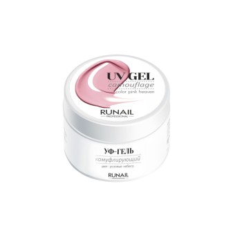 Камуфлирующий УФ-гель (цвет: Розовые небеса), 15 г №3447, ruNail Камуфлирующий УФ-гель (цвет: Розовые небеса), 15 г №3447, ruNail