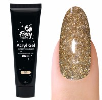Акрил-гель светоотражающий (Acryl gel FLASH) #10, 15 ml, Foxy Expert