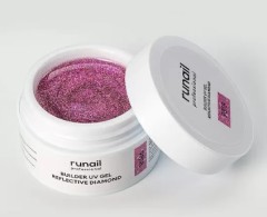 Моделирующий УФ-гель светоотражающий BUILDER UV GEL REFLECTIVE DIAMOND, 15г №9818, ruNail