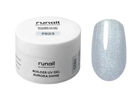Моделирующий УФ-гель c шиммером BUILDER UV GEL AURORA SHINE, 15г №9823 ruNail Моделирующий УФ-гель c шиммером BUILDER UV GEL AURORA SHINE, 15г №9823 ruNail