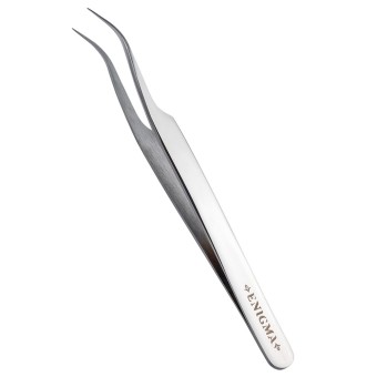 Пинцет изогнутый Enigma (Metallic)
