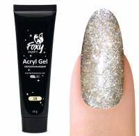Акрил-гель светоотражающий (Acryl gel FLASH) #18, 15 ml, Foxy Expert