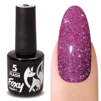 Гель-лак светоотражающий (Gel polish FLASH) #08, 8 ml, Foxy Expert