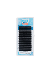 Черные ресницы Lash&amp;Go микс готовые пучки YY 2D 0.10/C/8-14 mm 14 линий