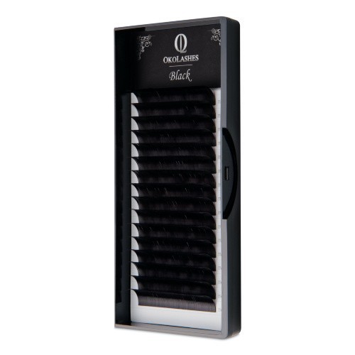 Ресницы OkoLashes серии BLACK изгиб C 0.07 8 мм, 16 линий