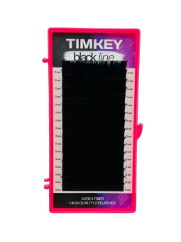 Черные ресницы Timkey - MIX D 0.07 7-14mm 16 линий