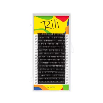Ресницы чёрные Rili - 16 линий B 0.10 08мм