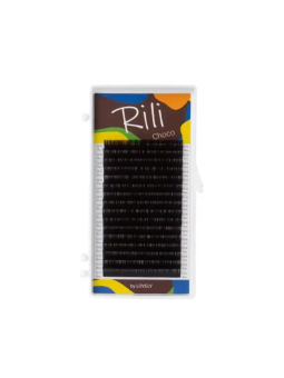 Ресницы темно-коричневые Rili Choco C 0.07 09мм - 16 линий Ресницы темно-коричневые Rili Choco C 0.07 09мм - 16 линий