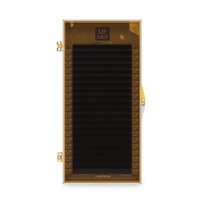 Ресницы Dark chocolate Le Maitre "Bronze" 20 линий D 0.10 07 mm