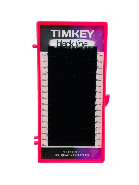 Черные ресницы Timkey - MIX L 0.07 6-13mm 16 линий