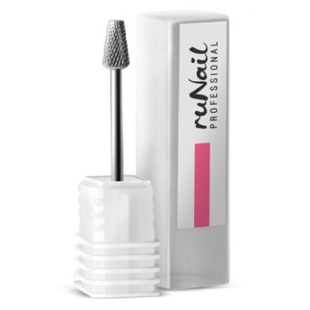 Фреза твердосплавная, диам.: 5*8мм, мелкая насечка №1411, ruNail Фреза твердосплавная, диам.: 5*8мм, мелкая насечка №1411, ruNail